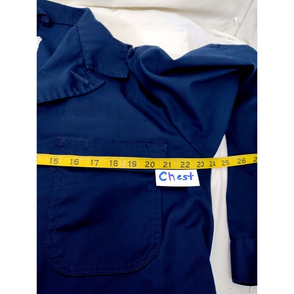 U S Nany Blue Utility Coveralls 48L Workwear Jumpsuit Mechanic Boiler Suit - Picture 10 of 12